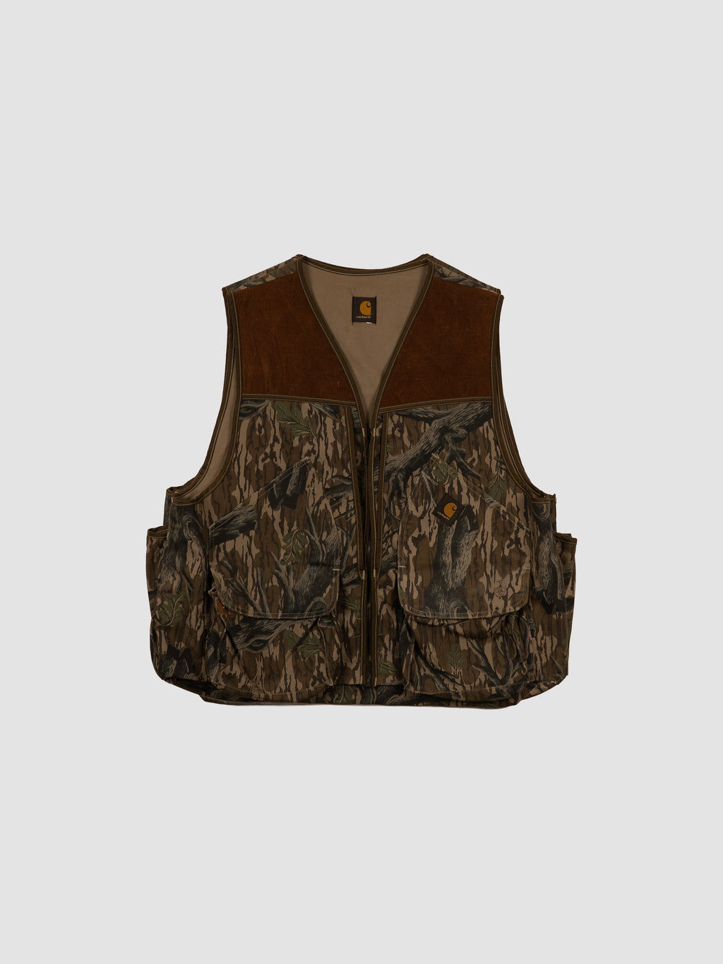 VINTAGE 1990'S CARHARTT MOSSY OAK TREELAND CAMO VEST