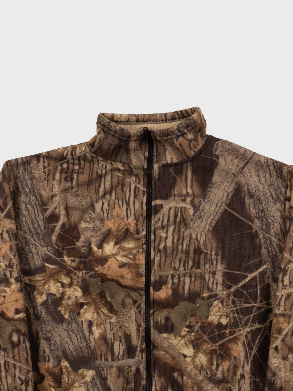VINTAGE 2000'S ARCTIC OUTDOORS MOSSY OAK BREAK UP CAMO FLEECE JACKET