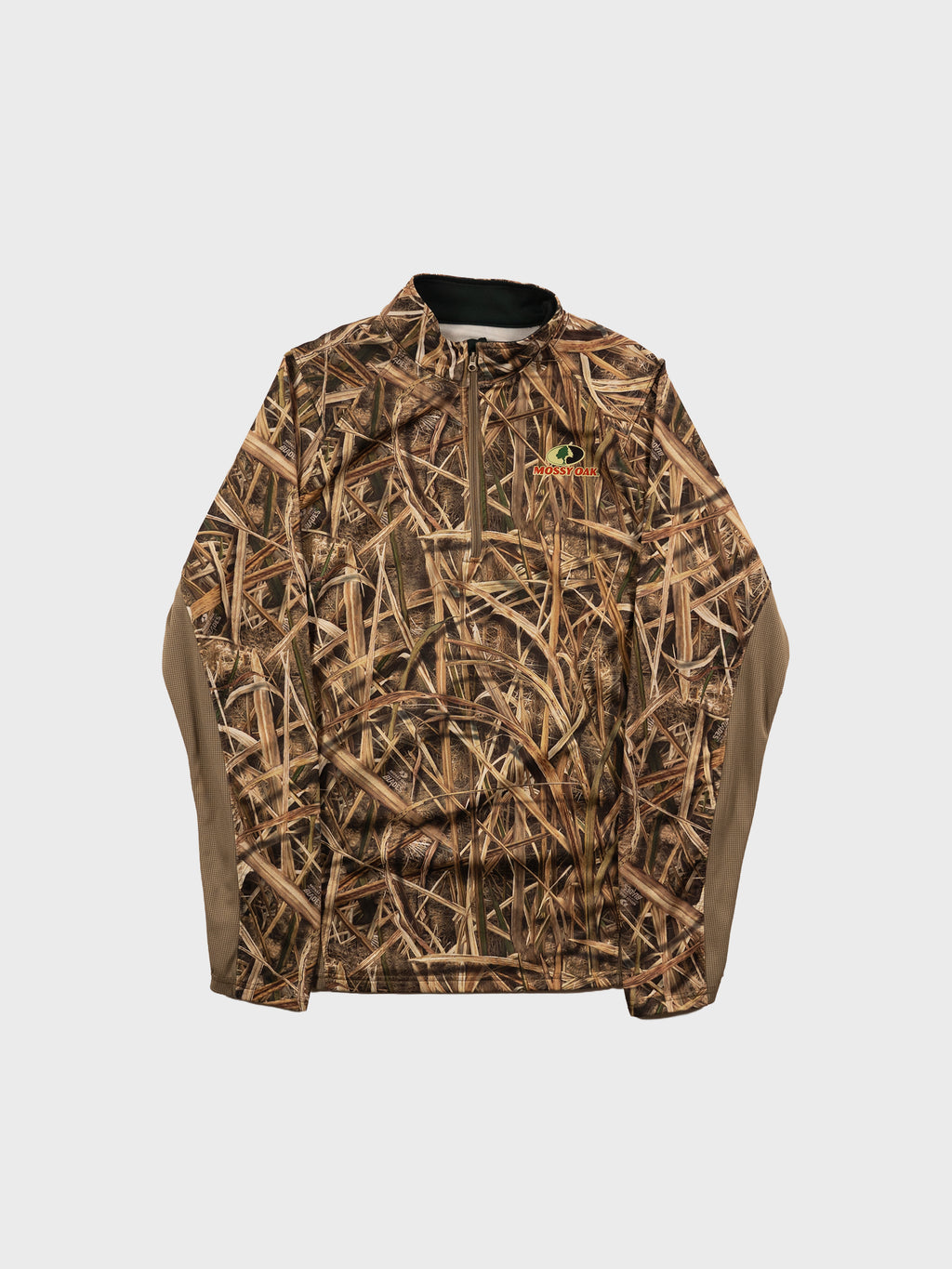 MOSSY OAK SHADOW GRASS CAMO QUARTER ZIP JACKET