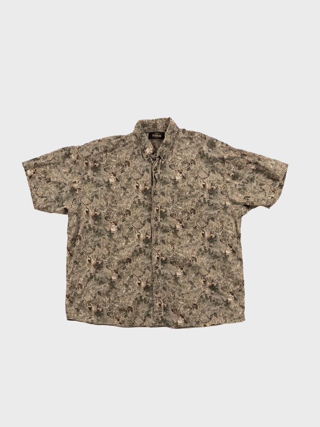 REDHEAD DEER CAMO SHORT SLEEVE BUTTON DOWN SHIRT