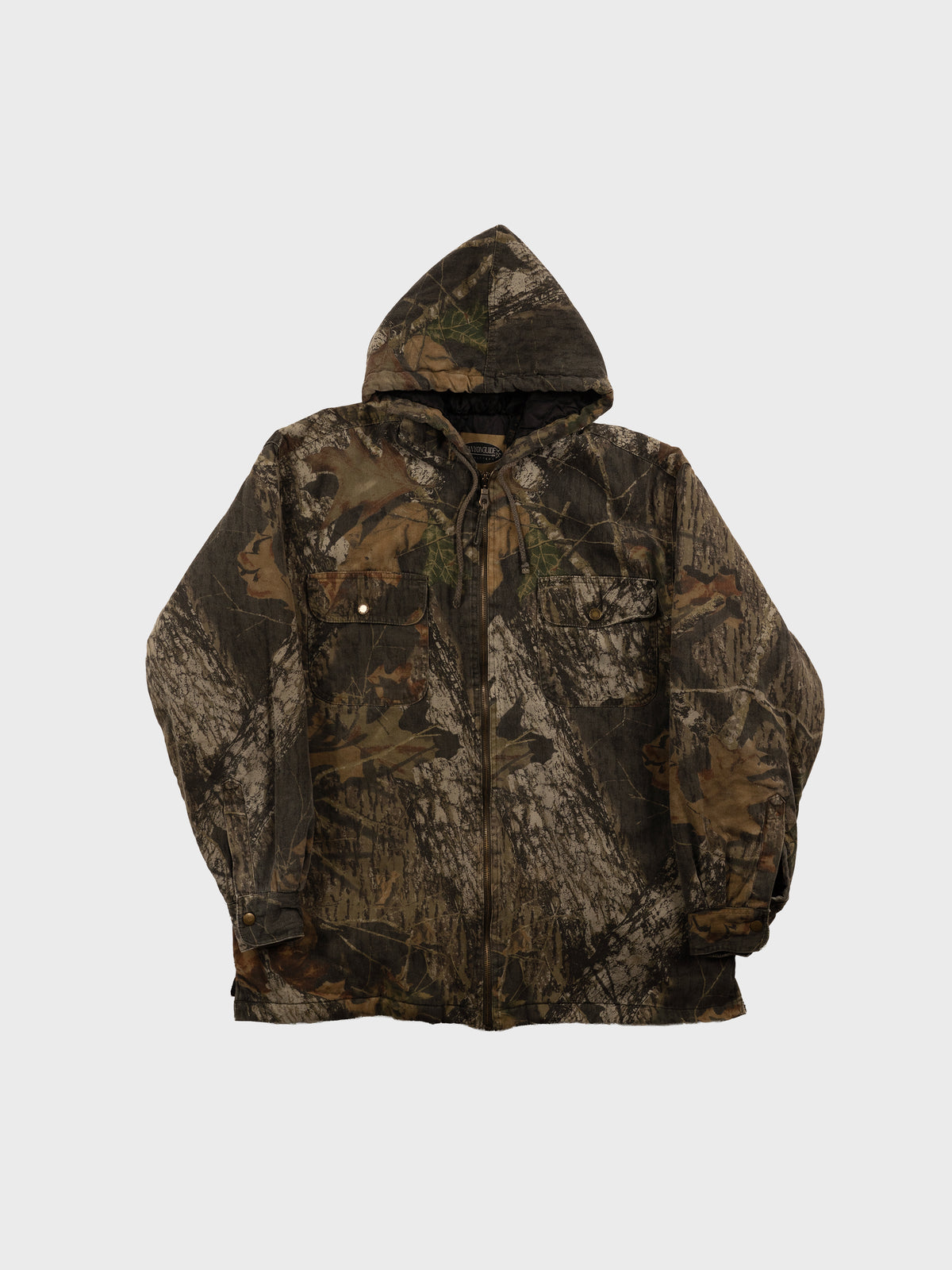 VINTAGE 2000'S CANYON GUIDE OUTFITTERS QUILT LINED CAMO JACKET