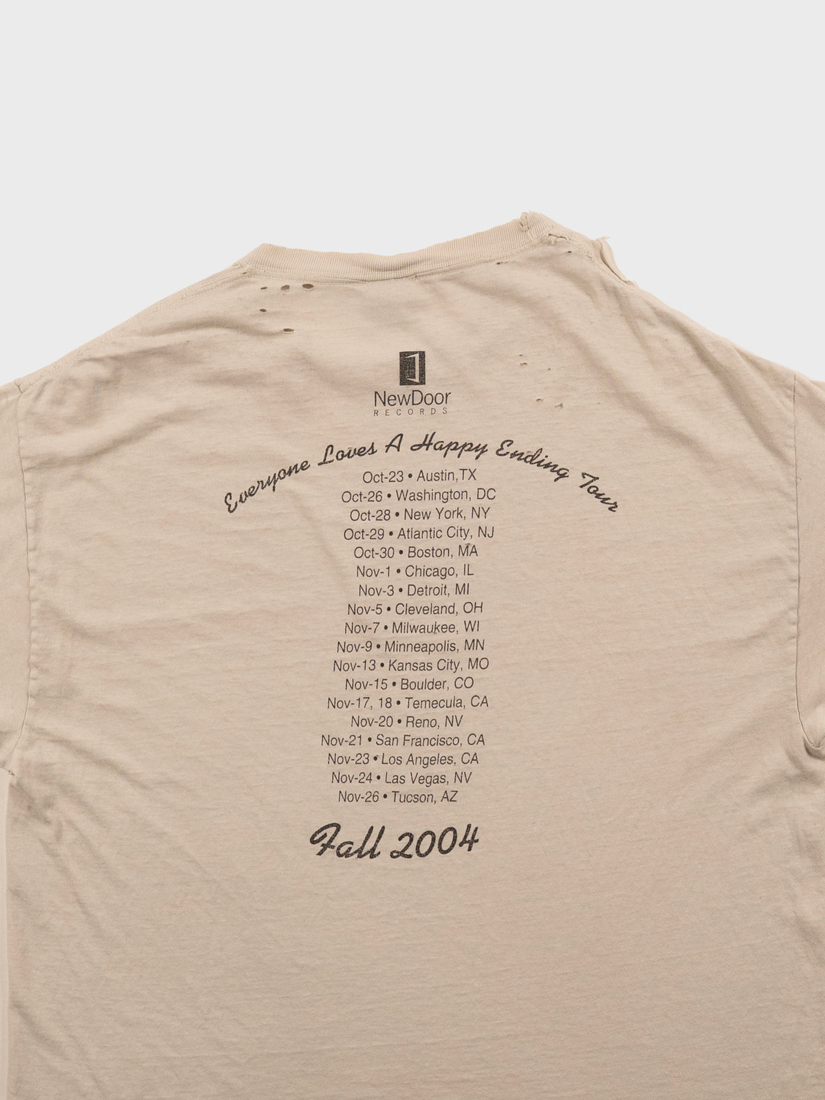 VINTAGE 2000'S TEARS FOR FEARS TOUR TEE