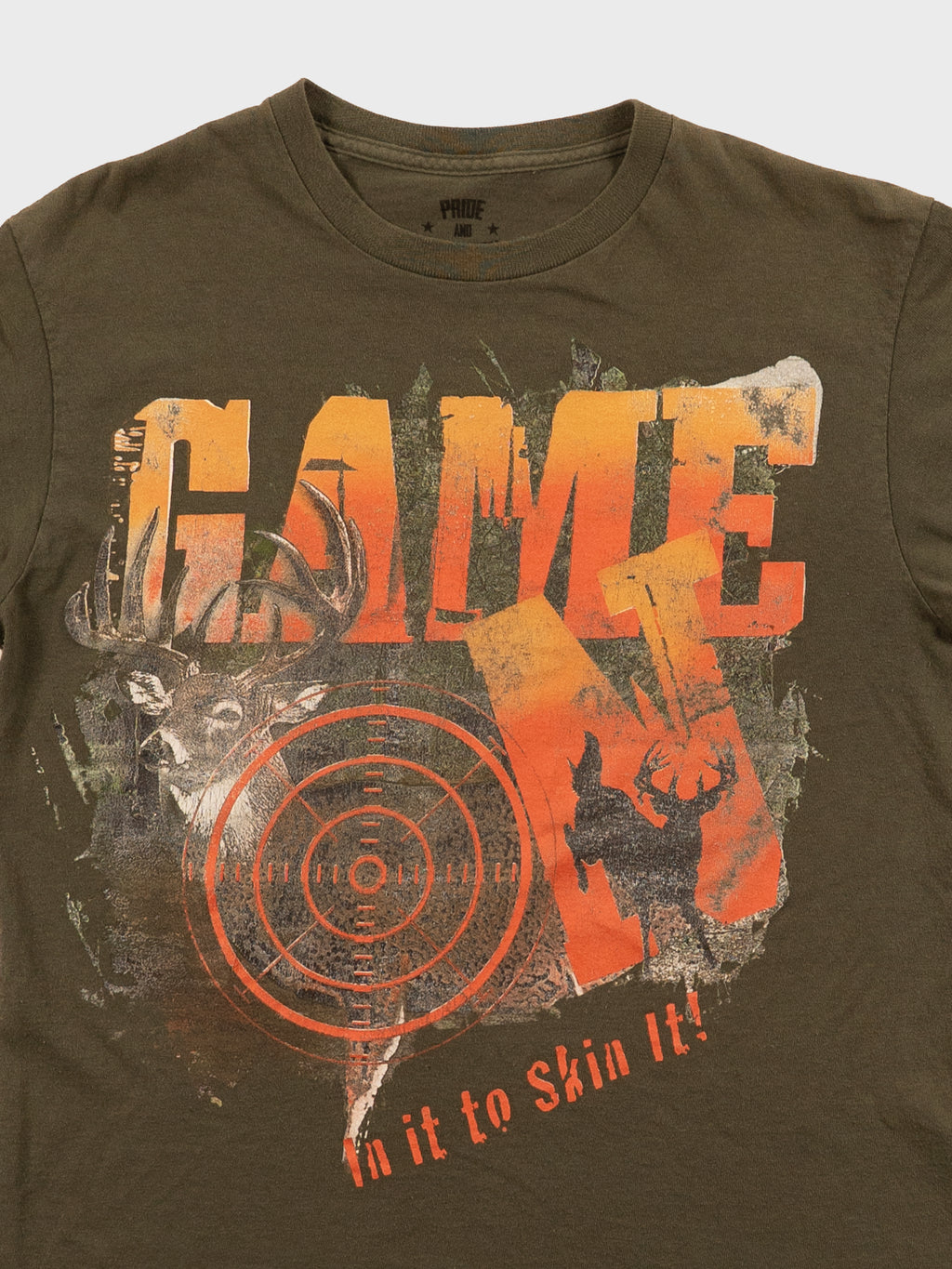 VINTAGE 2000'S PRIDE AND STRENGTH HUNTING GRAPHIC TEE