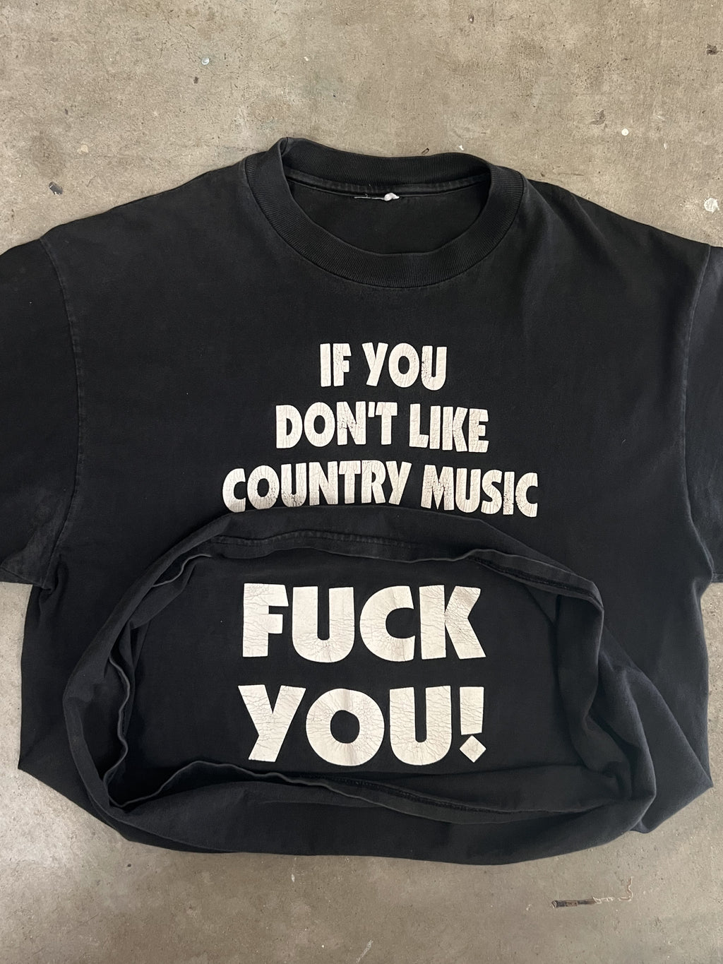 2000'S COUNTRY MUSIC REVERSIBLE T-SHIRT | L