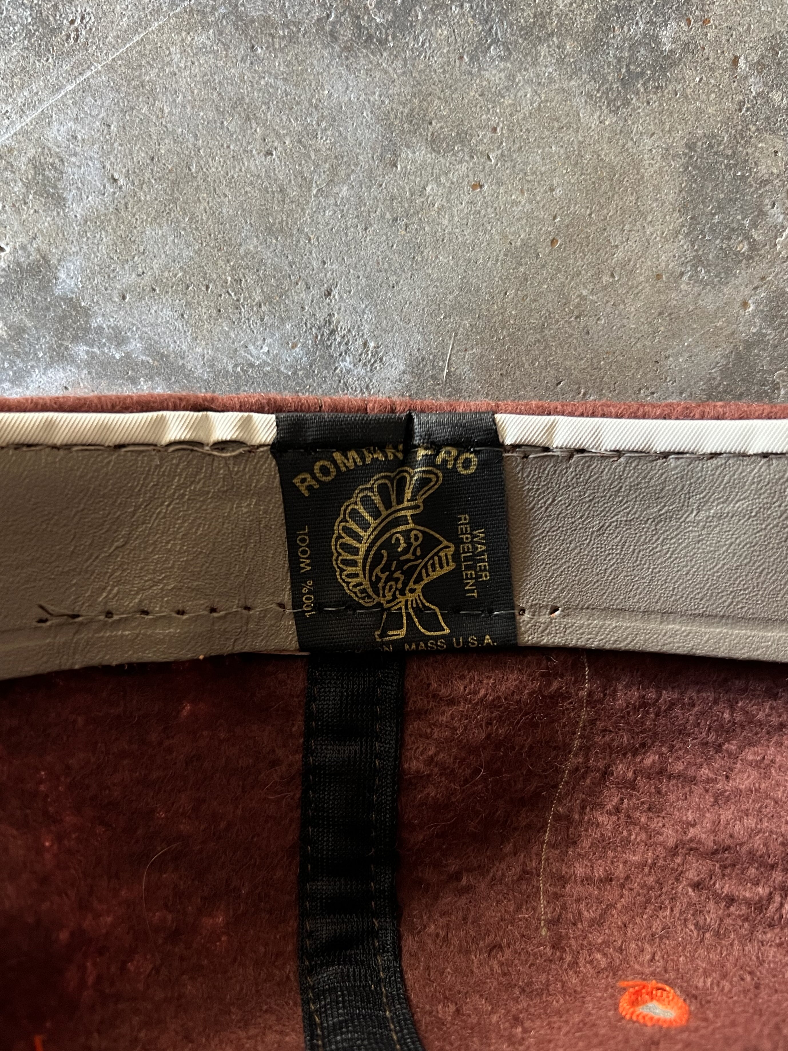 VINTAGE 70'S STL BROWNS WOOL HAT