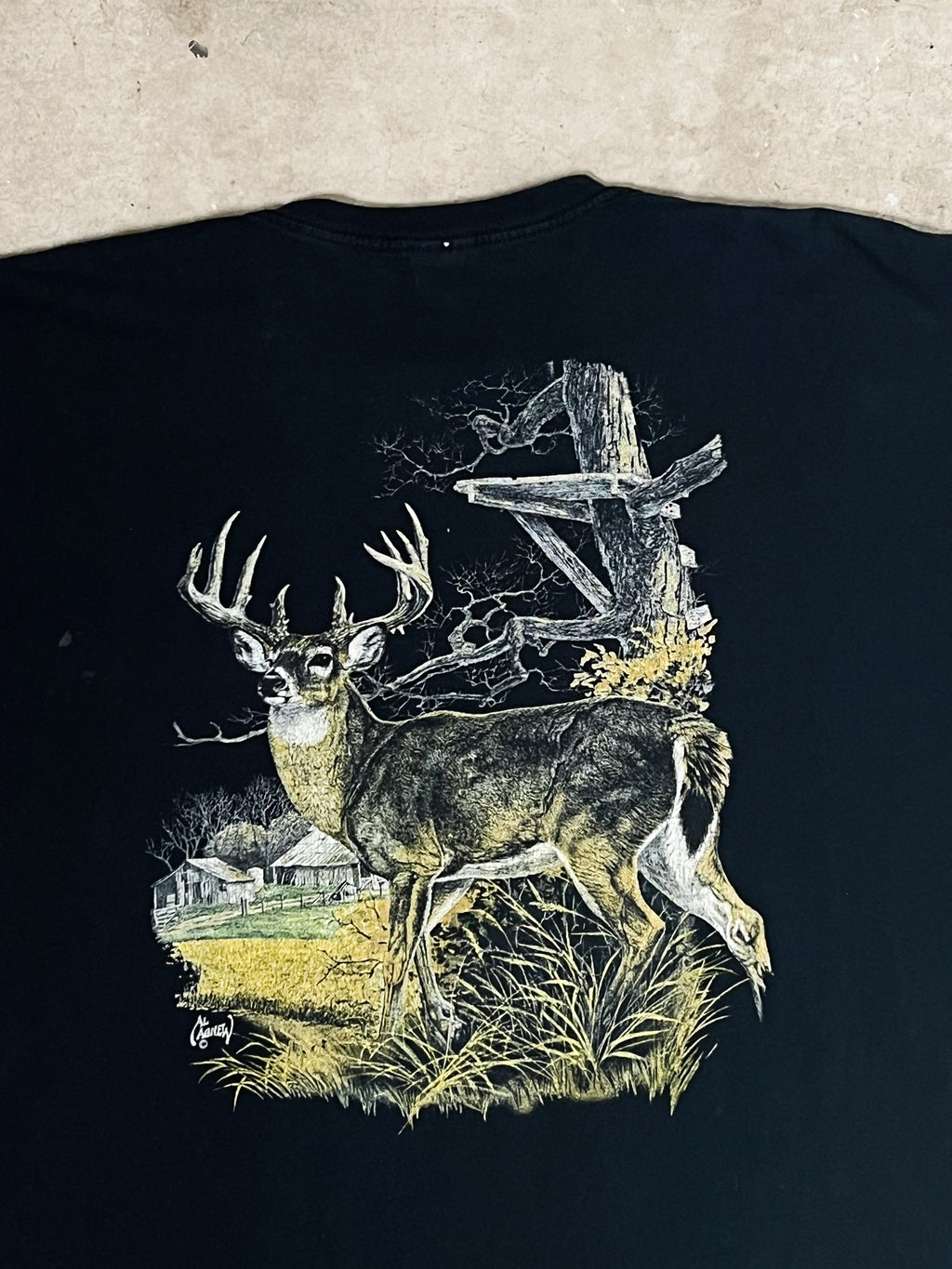 2000'S AL AGNEW BOOTLEG DEER T-SHIRT | XL