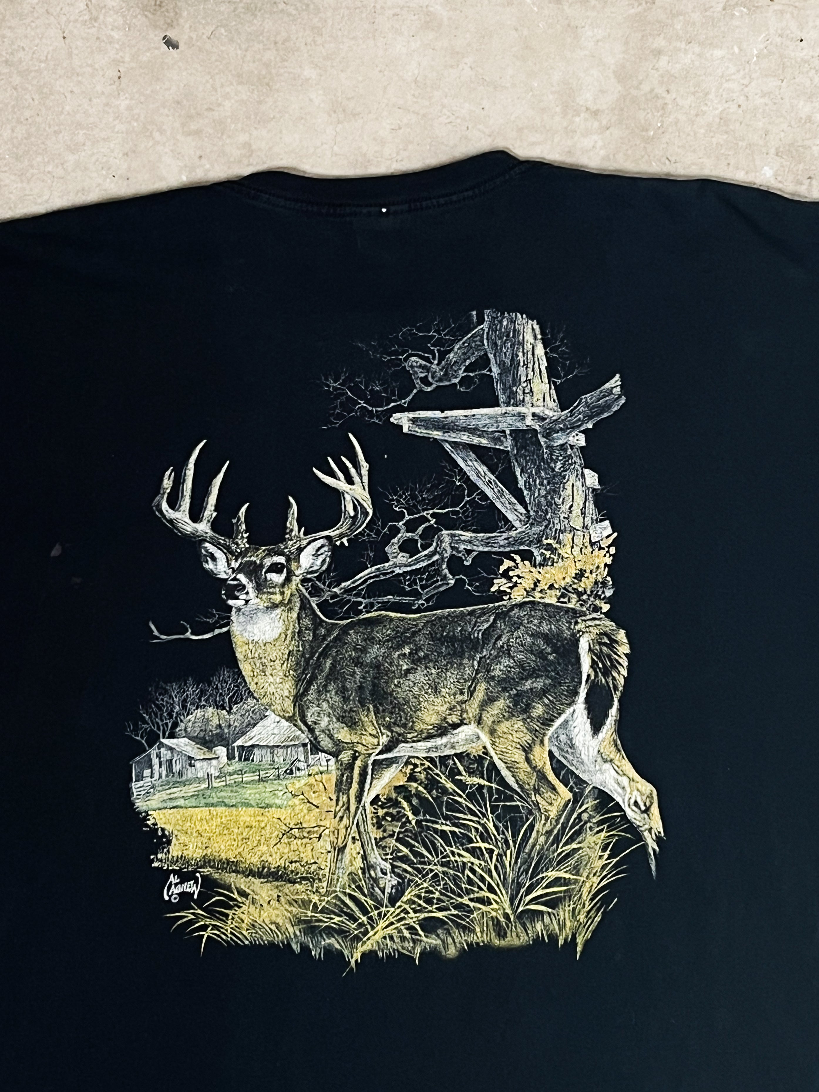 2000'S AL AGNEW BOOTLEG DEER T-SHIRT | XL