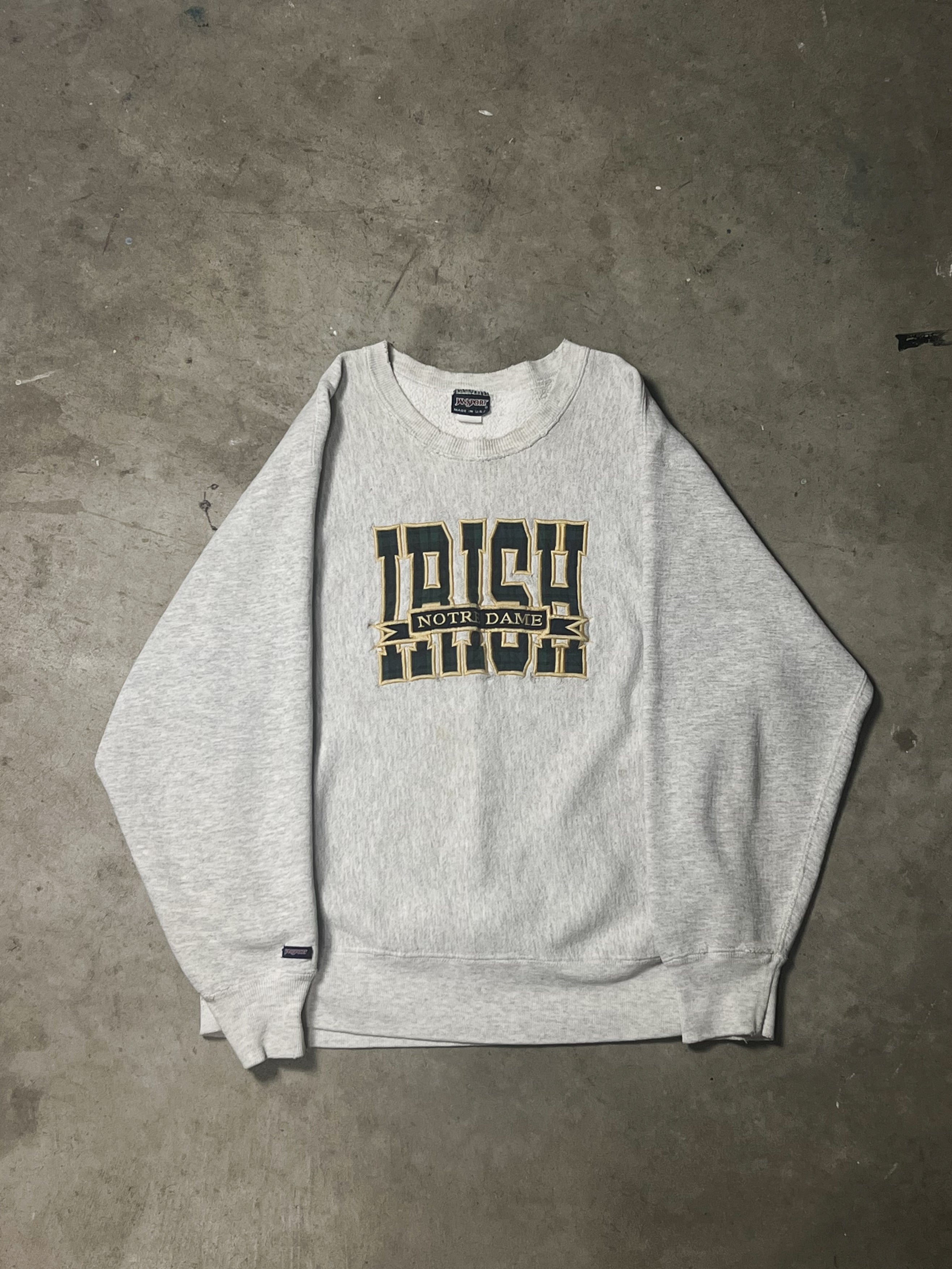 90'S JANSPORT NOTRE DAME CREWNECK | XL