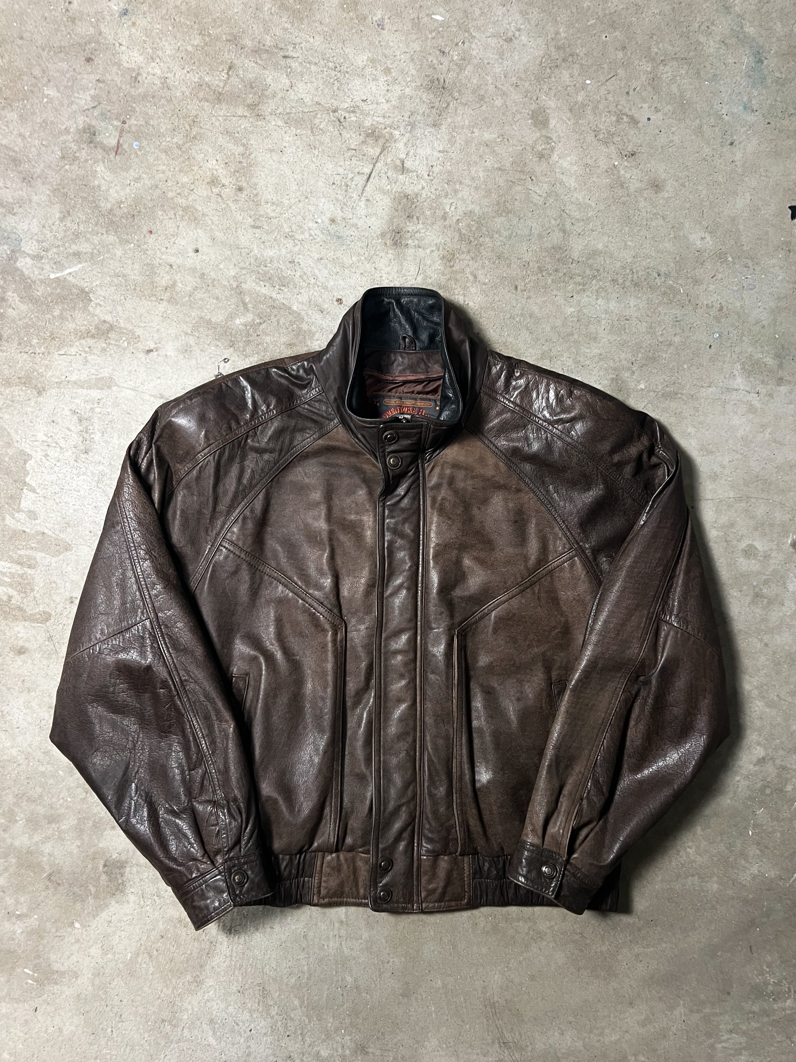 90'S WILSONS ADVENTURE BOUND LEATHER AVIATOR JACKET | XL