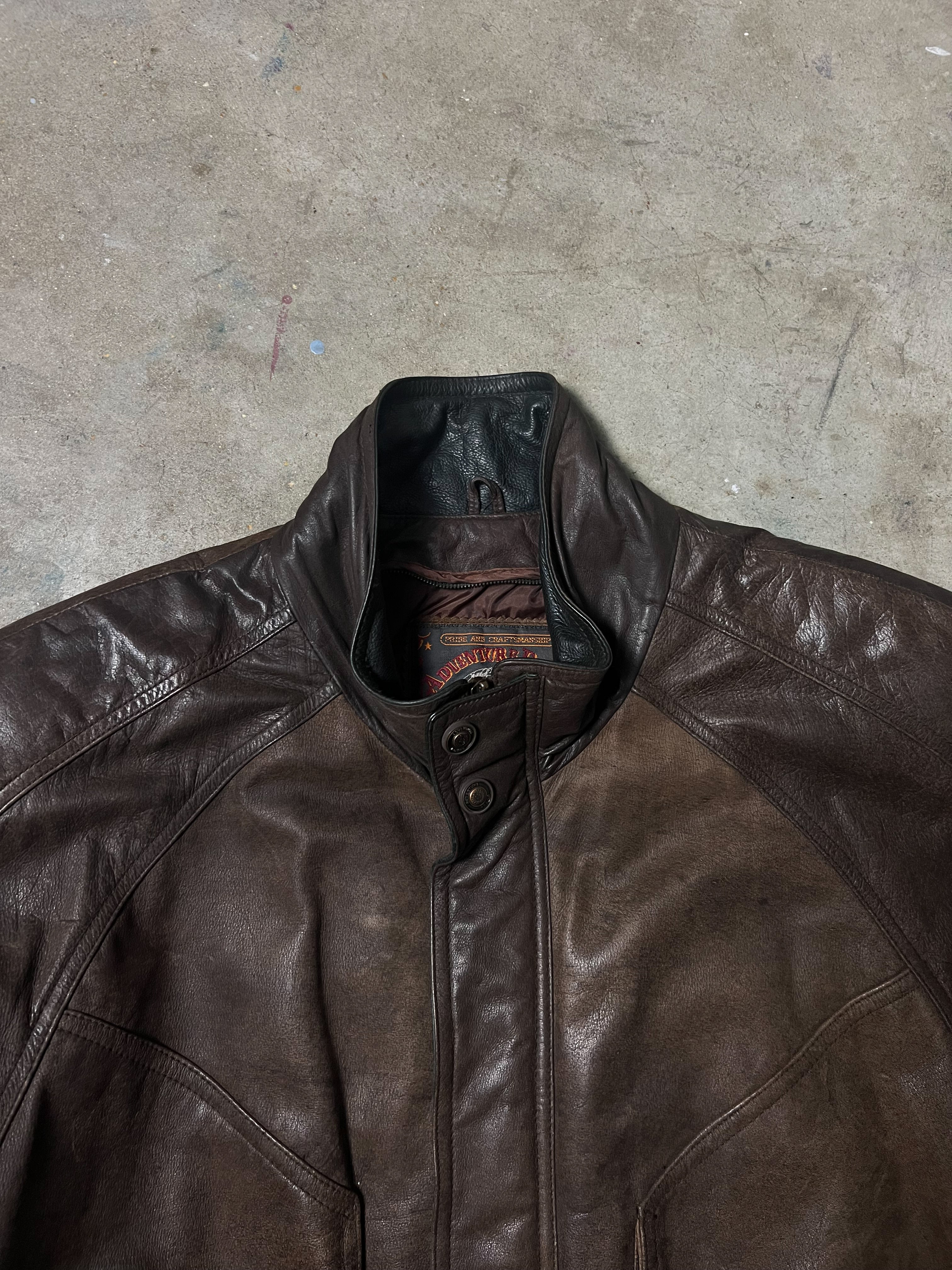 90'S WILSONS ADVENTURE BOUND LEATHER AVIATOR JACKET | XL