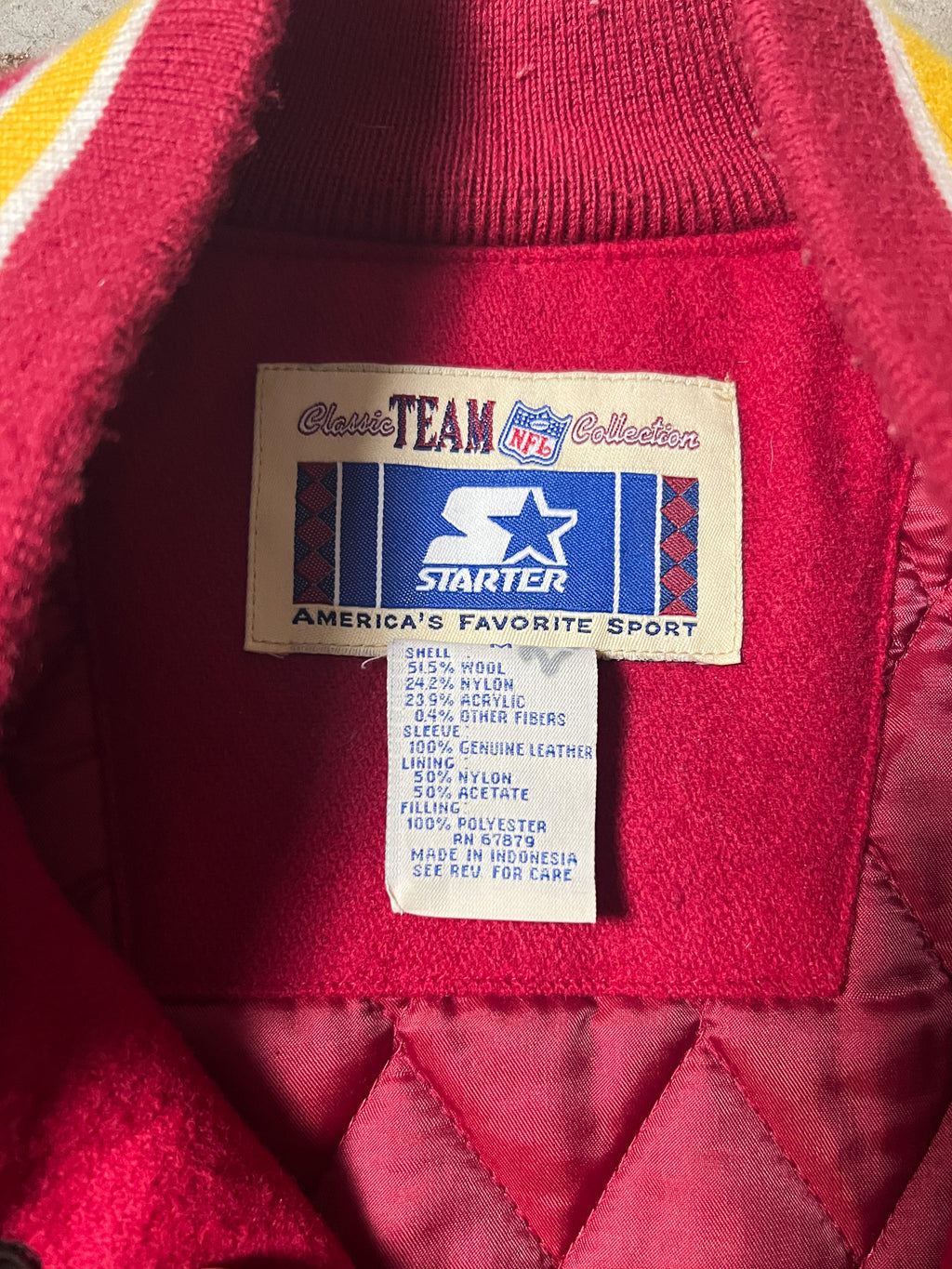 90'S STARTER KANSAS CITY CHIEFS VARSITY JACKET | M