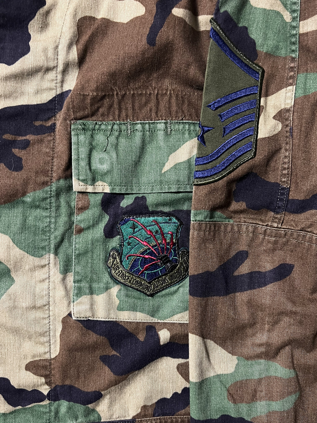 2000'S ARMY BDU WOODLAND CAMO JACKET | L