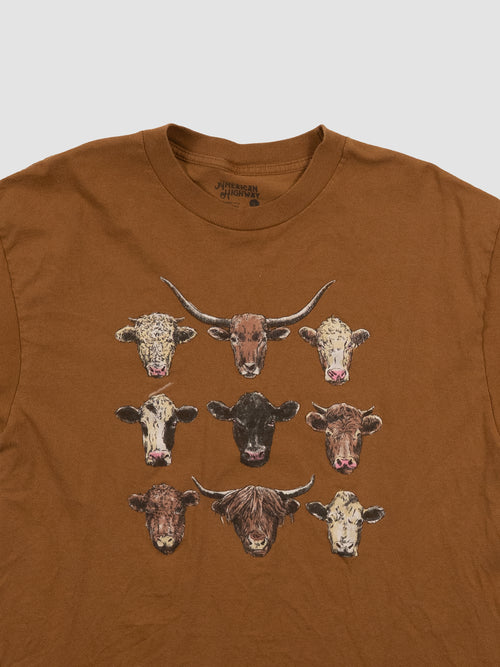 AMERICAN HIGHWAY COW TEE
