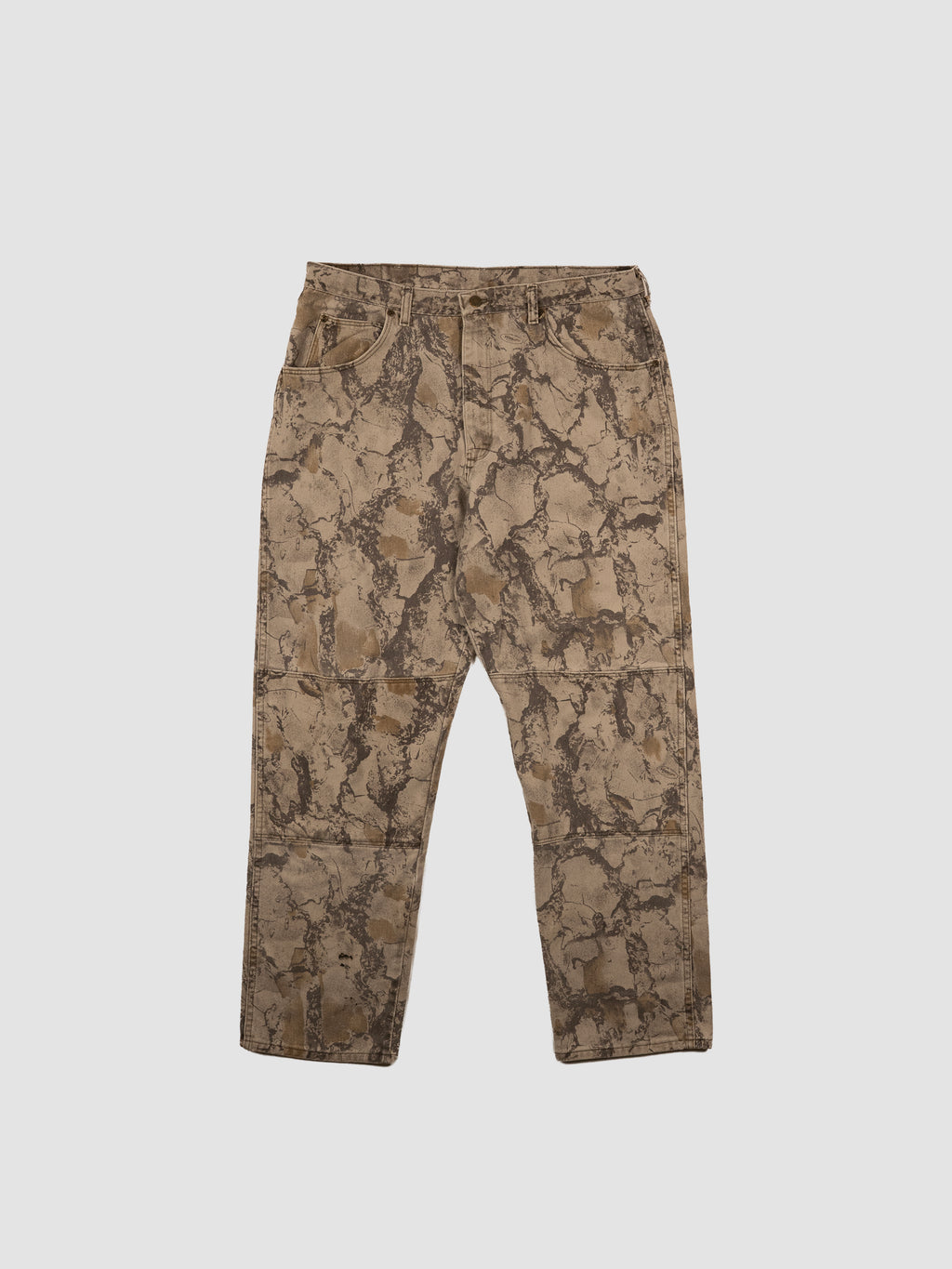 VINTAGE 1990'S WRANGLER NATURAL CAMO DOUBLE KNEE JEANS
