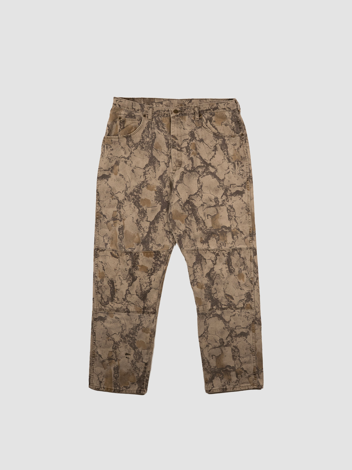 VINTAGE 1990'S WRANGLER NATURAL CAMO DOUBLE KNEE JEANS