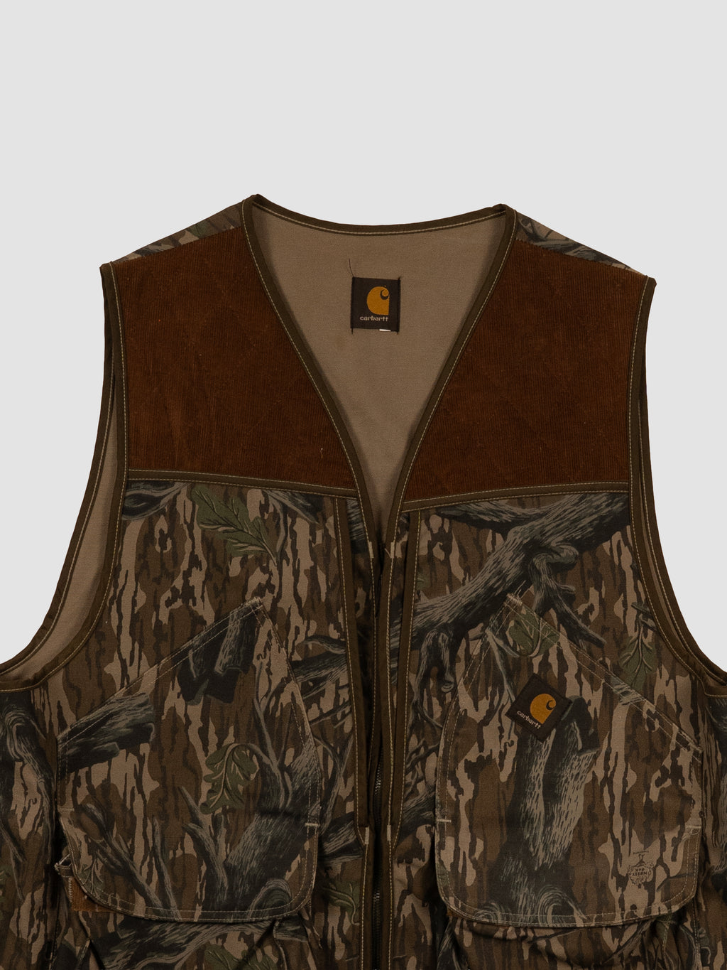VINTAGE 1990'S CARHARTT MOSSY OAK TREELAND CAMO VEST