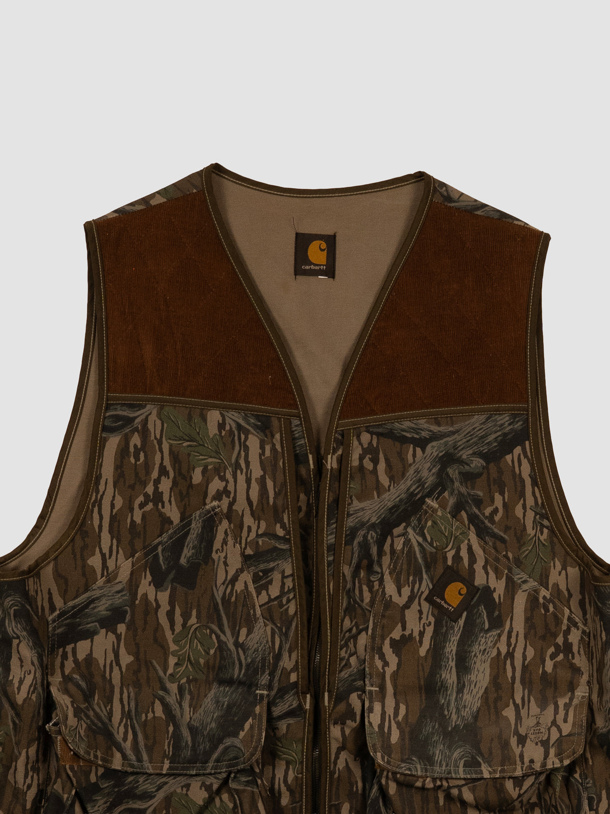 VINTAGE 1990'S CARHARTT MOSSY OAK TREELAND CAMO VEST